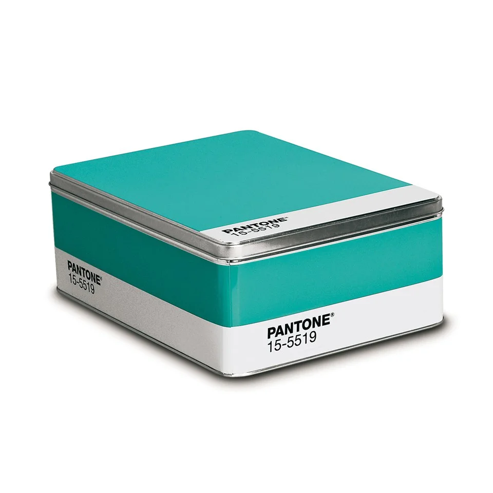Seletti Pantone 15-5519 Turquoise Metal Storage Box Image 1
