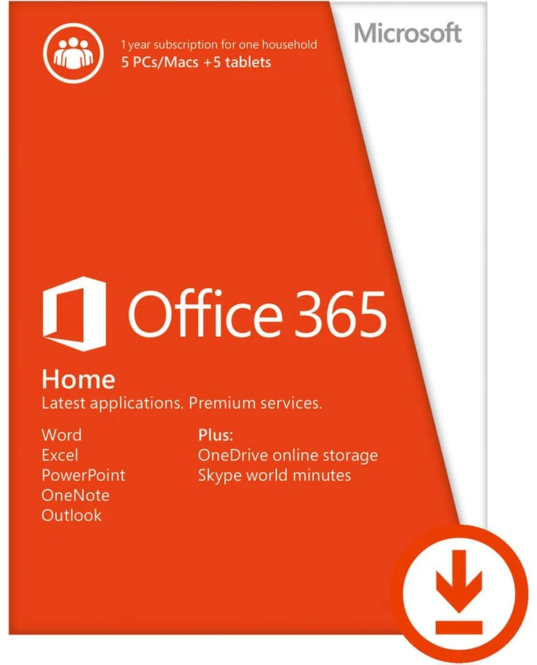 Microsoft Office 365 Home – 1 Year Image 1