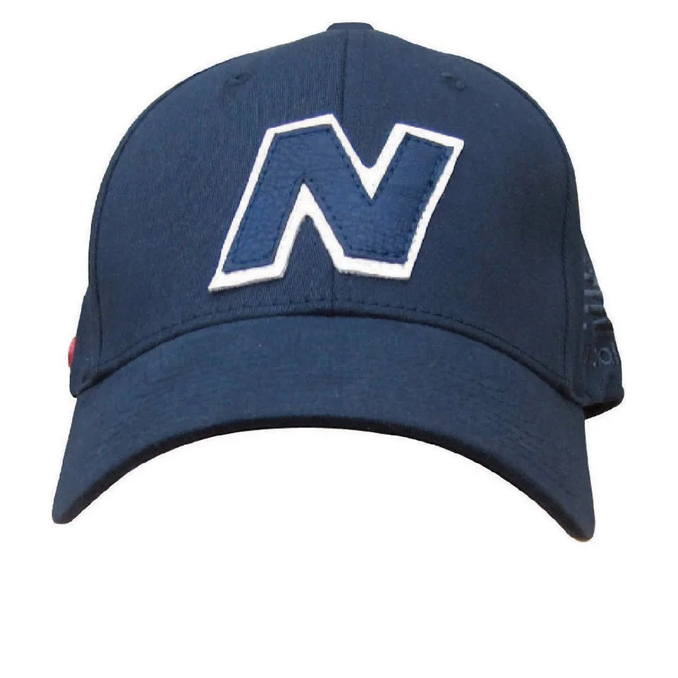 New Balance Unisex Yankey 6 Panel Fitted Baseball Cap - Cotton Spandex Navy/White Image 1