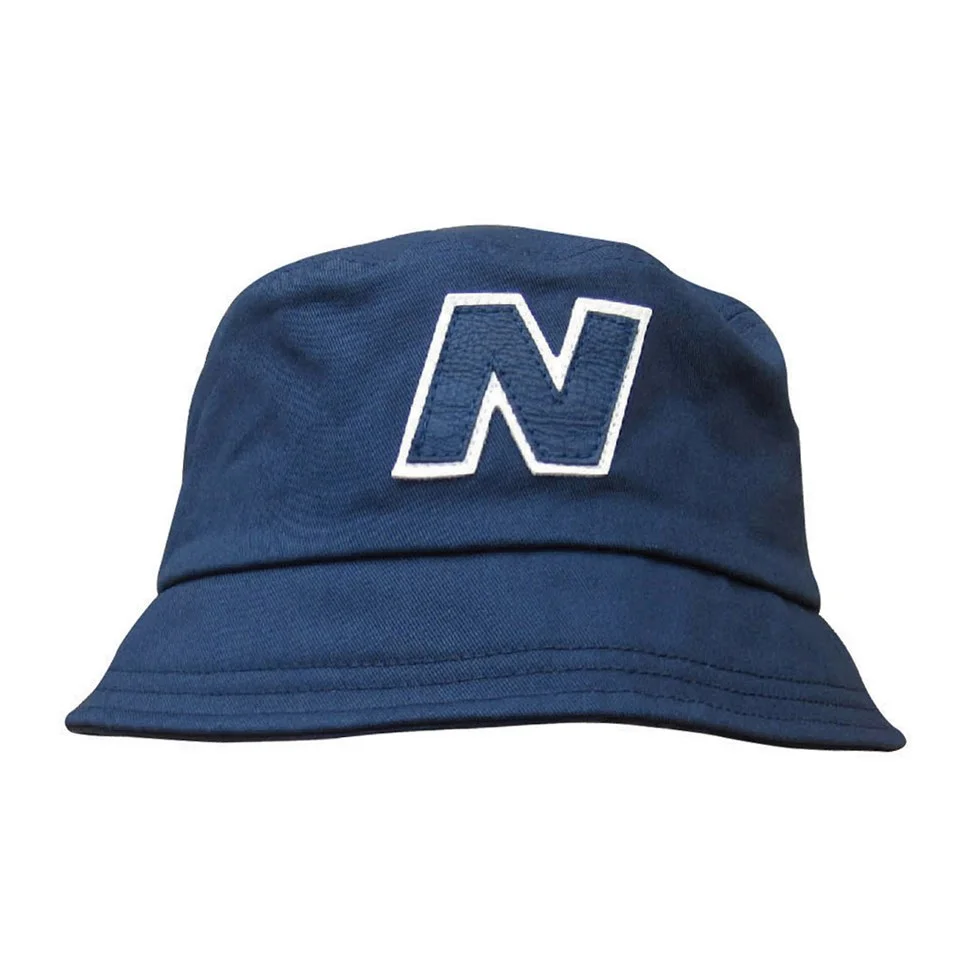 New Balance Unisex Glasto Cotton Bucket Hat - Navy/White Image 1