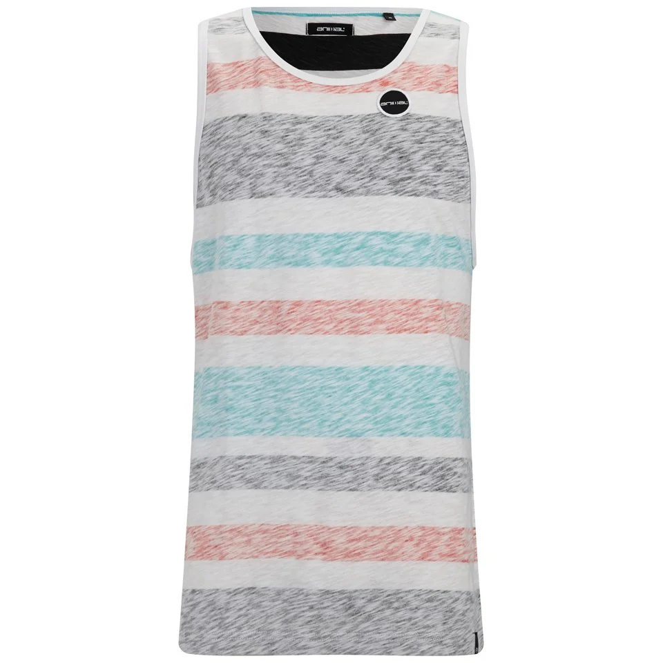 Animal Men's Yearly Stripe Vest - White - S - White Image 1