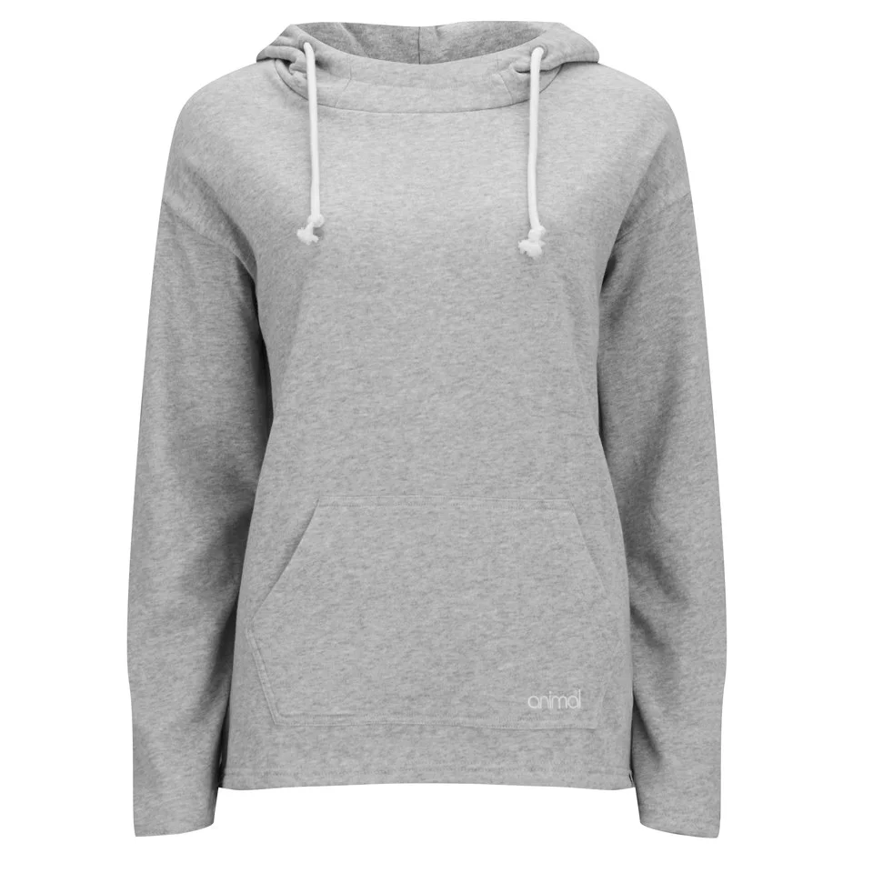 Animal Women's Ralis Drawstring Hoody - Grey Marl - UK 8 - Grey Image 1