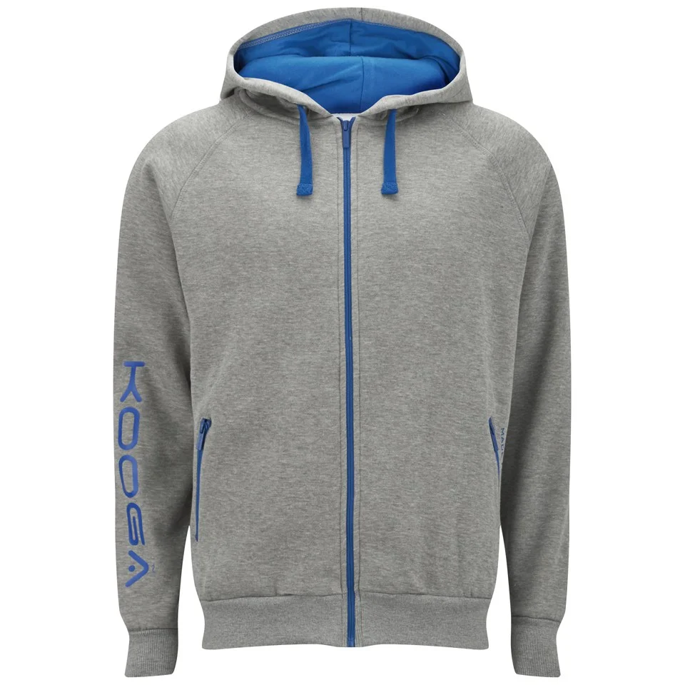 Kooga Men's Zip Through Hoody - Grey Marl - S - Grey Image 1