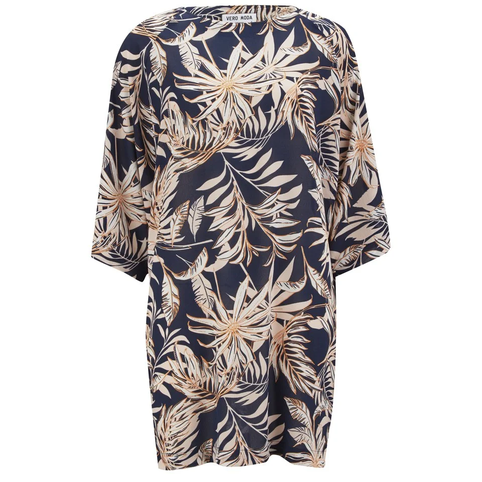 Vero Moda Women's Pamala Dress - Black Iris - UK 8 - Multi Image 1