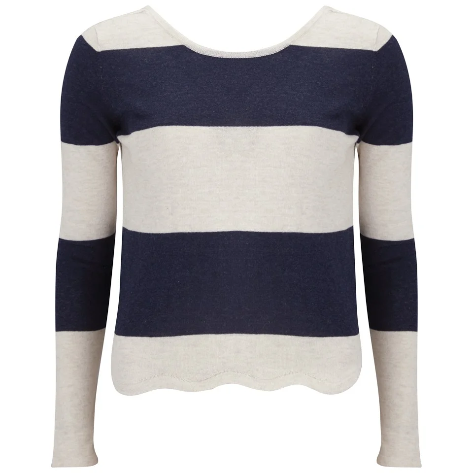 Vero Moda Women's Mirella Jumper - Black Iris - UK 8 - Navy Image 1