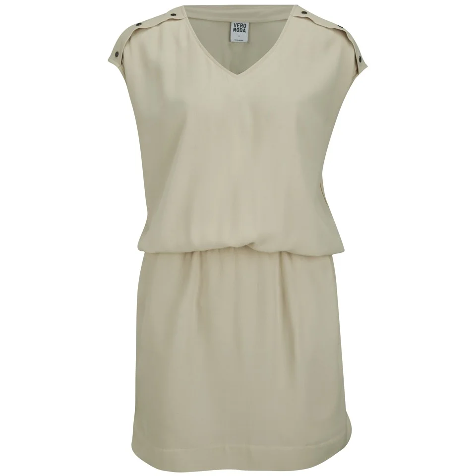 Vero Moda Women's Village Dress - Oatmeal - XS/UK 8 - Beige Image 1