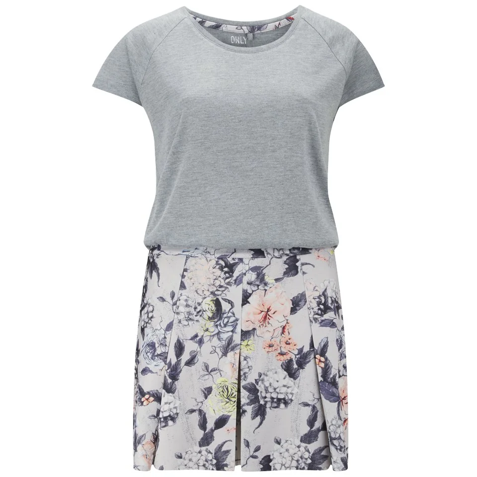 ONLY Women's Anna Printed Dress - Grey - XS/UK 6 - Grey Image 1