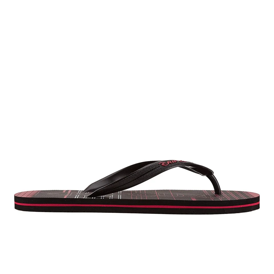 Rip Curl Men's Space Jam EVA Flip Flops - Black/Red - UK 7 - Black Image 1