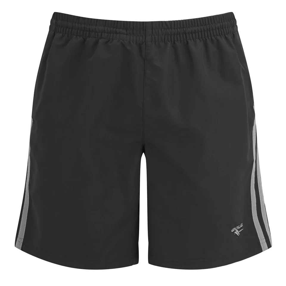 Gola Men's Park Woven Training Shorts - Black/Pewter - S - Black Image 1