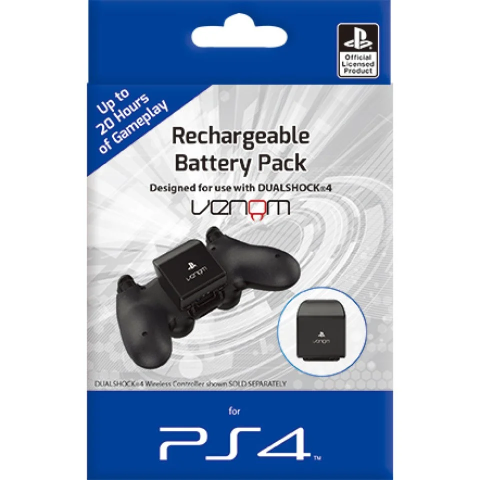PS4 Rechargeable Battery Pack - Black Image 1
