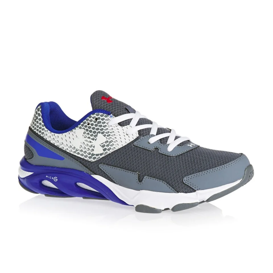 Under Armour Men's Spine HL Training Shoes - Gravel/Team Royal/White - UK 6 - Grey/Blue/White Image 1