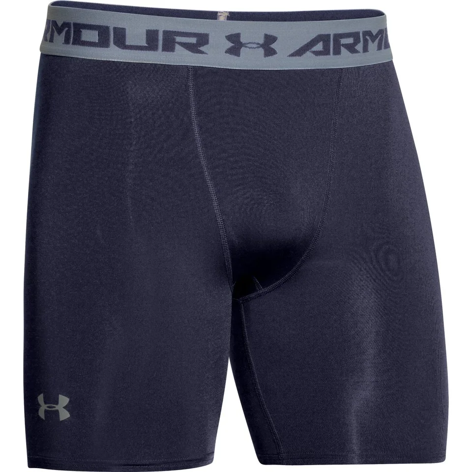 Under Armour Men's Armour HeatGear Compression Training Shorts - Midnight Navy/Steel - S - Blue Image 1