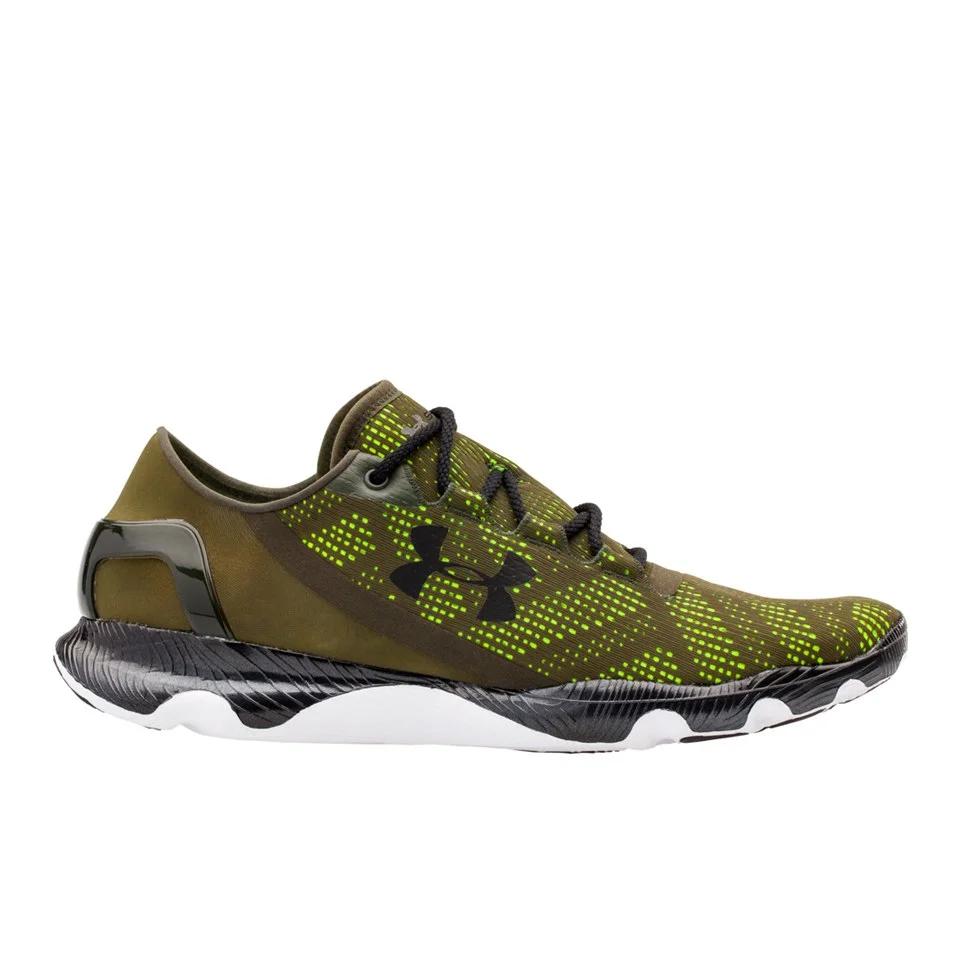 Under Armour Men's SpeedForm Apollo Vent Running Shoes - Rifle Green/Black - UK 6 - Green/Black Image 1