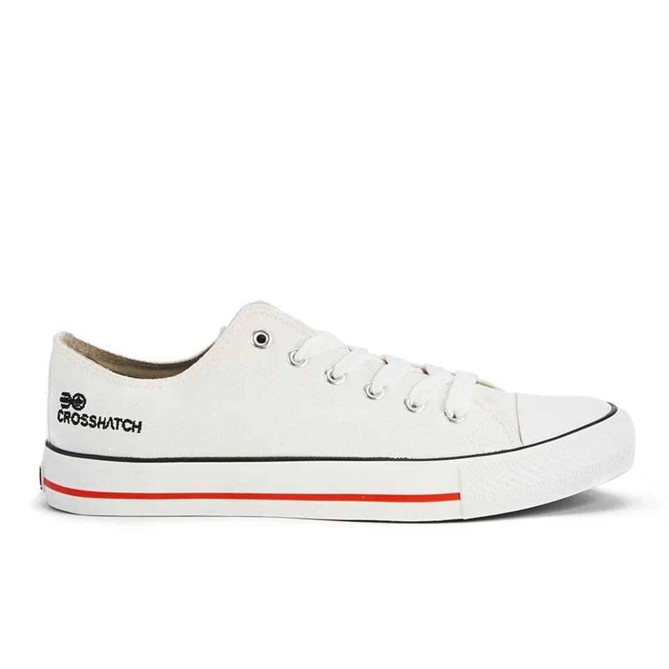 Crosshatch Men's Halfpipe Lace Up Pumps - Off White - UK 7 - White Image 1