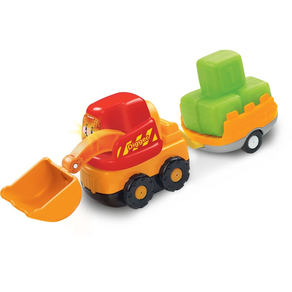 Vtech Toot-Toot Drivers Digger and Trailer Image 1