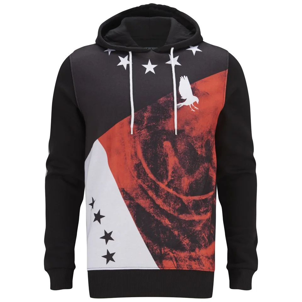 Hack Men's Eos Print Hoody - Red - S - Red Image 1
