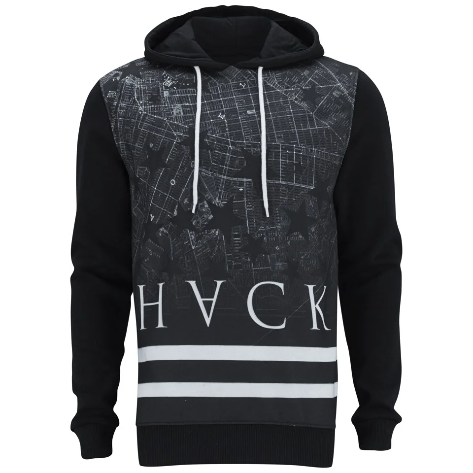 Hack Men's Thule Print Hoody - Black - S - Black Image 1