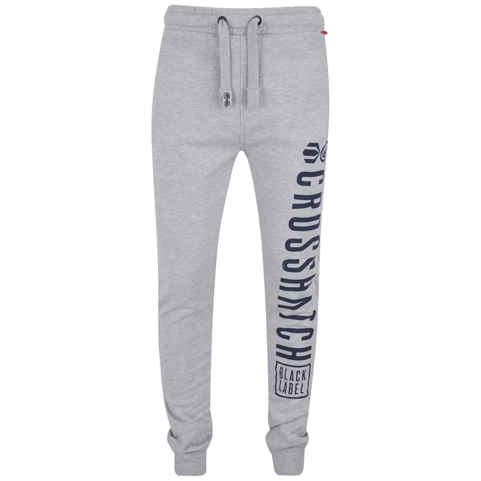Crosshatch Men's Fitzroy Sweatpants - Grey Marl - S - Grey Image 1