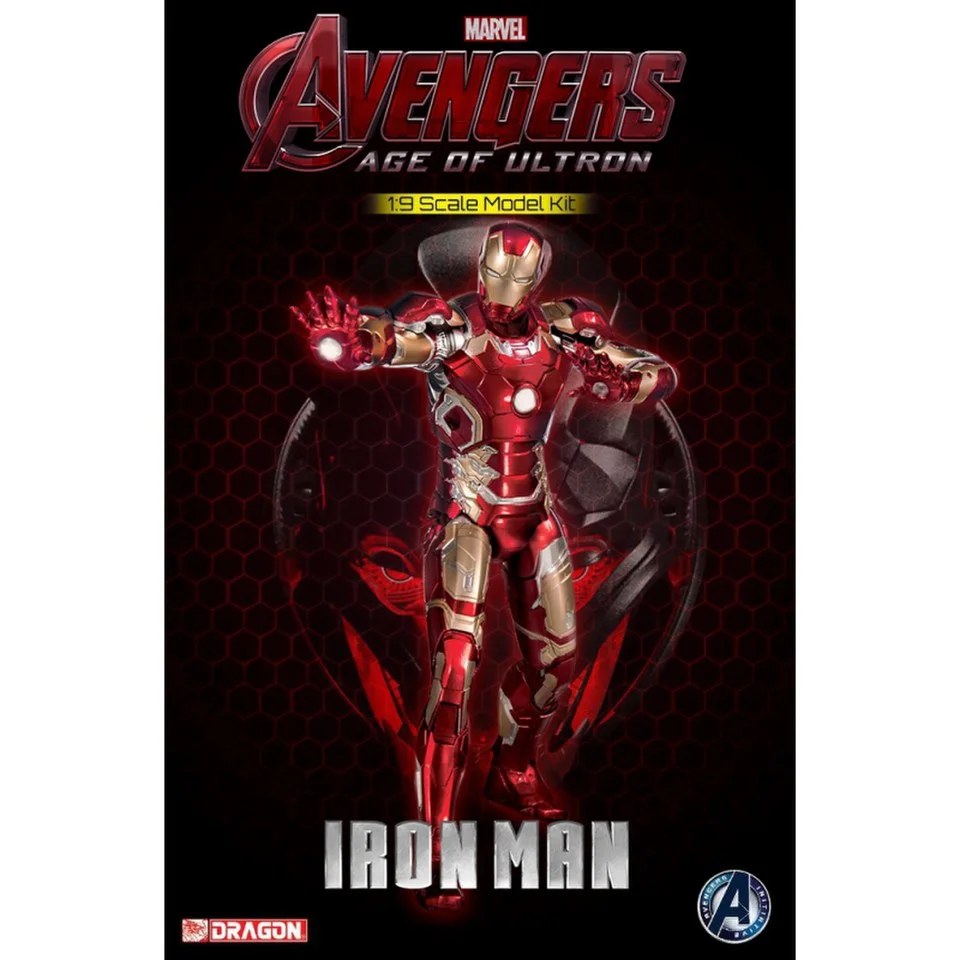 Dragon Action Heroes Marvel Age of Ultron Iron Man Mark 43 1:9 Scale Model Kit Image 1