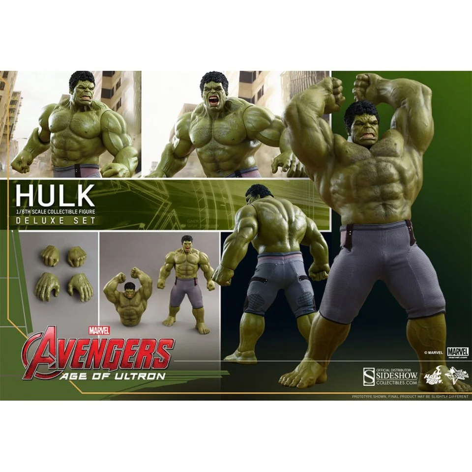 Hot Toys Marvel Avengers Age of Ultron Deluxe Hulk 1:6 Scale Figure Image 1