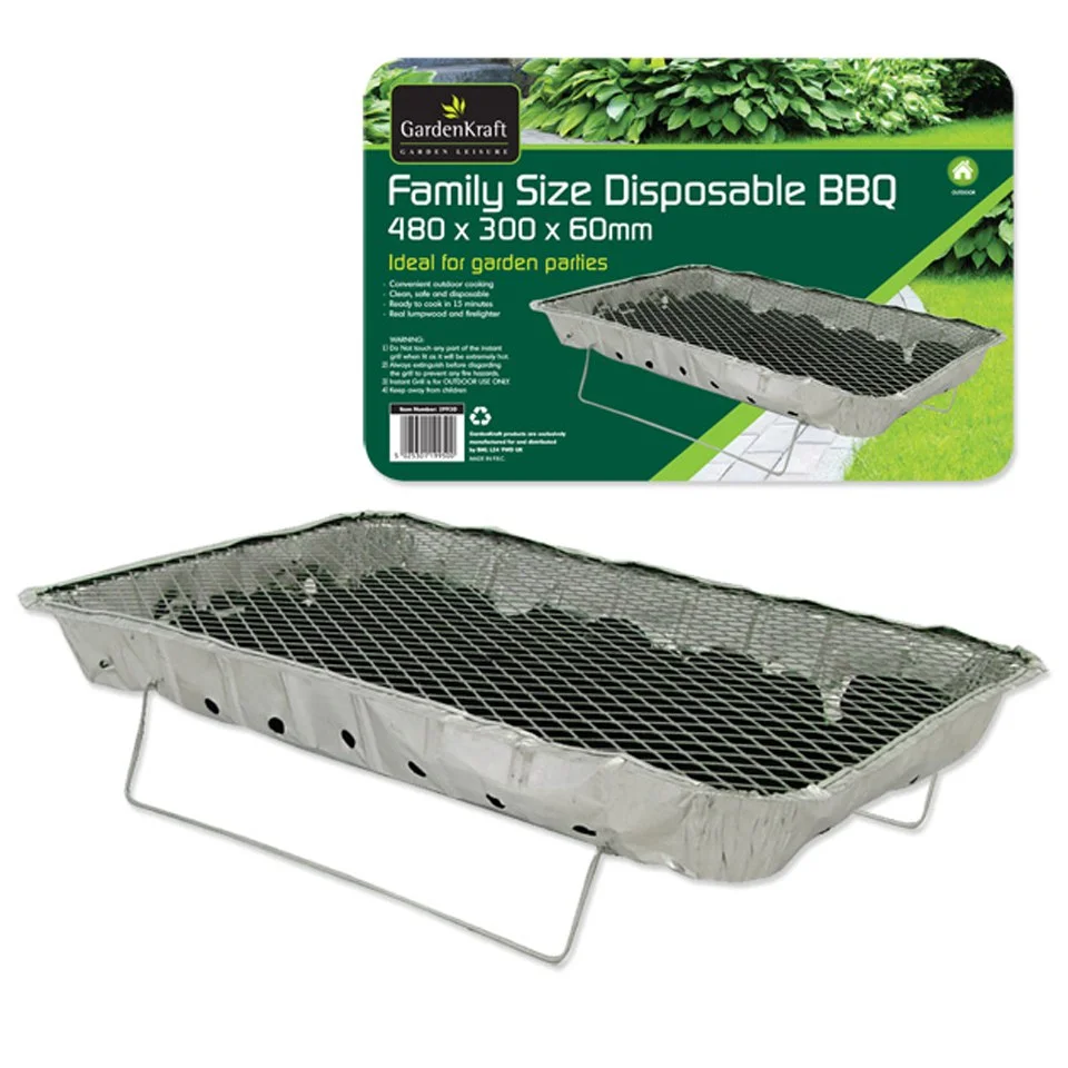 GardenKraft Family Size Disposable BBQ Image 1