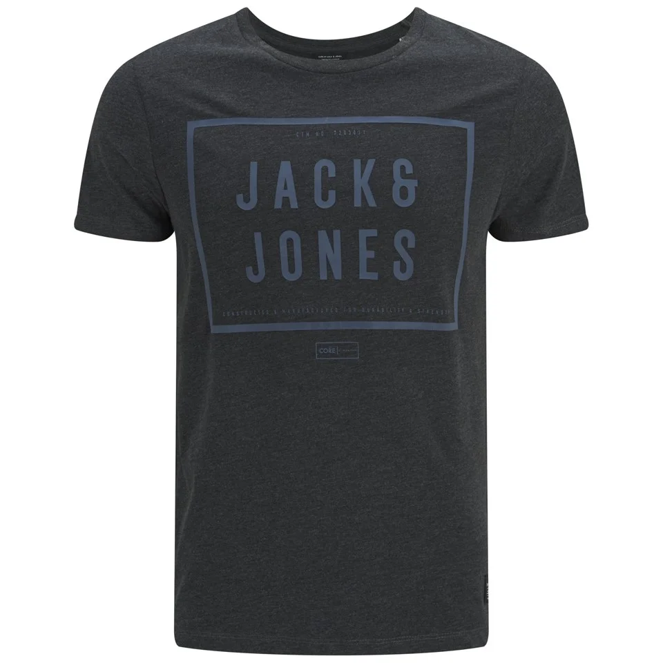 Jack & Jones Men's Core Fresh T-Shirt - Dark Grey - S - Grey Image 1