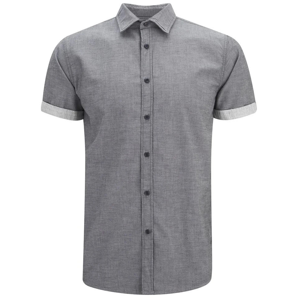 Jack & Jones Men's Originals Box Short Sleeve Shirt - Black Navy - S - Black Image 1