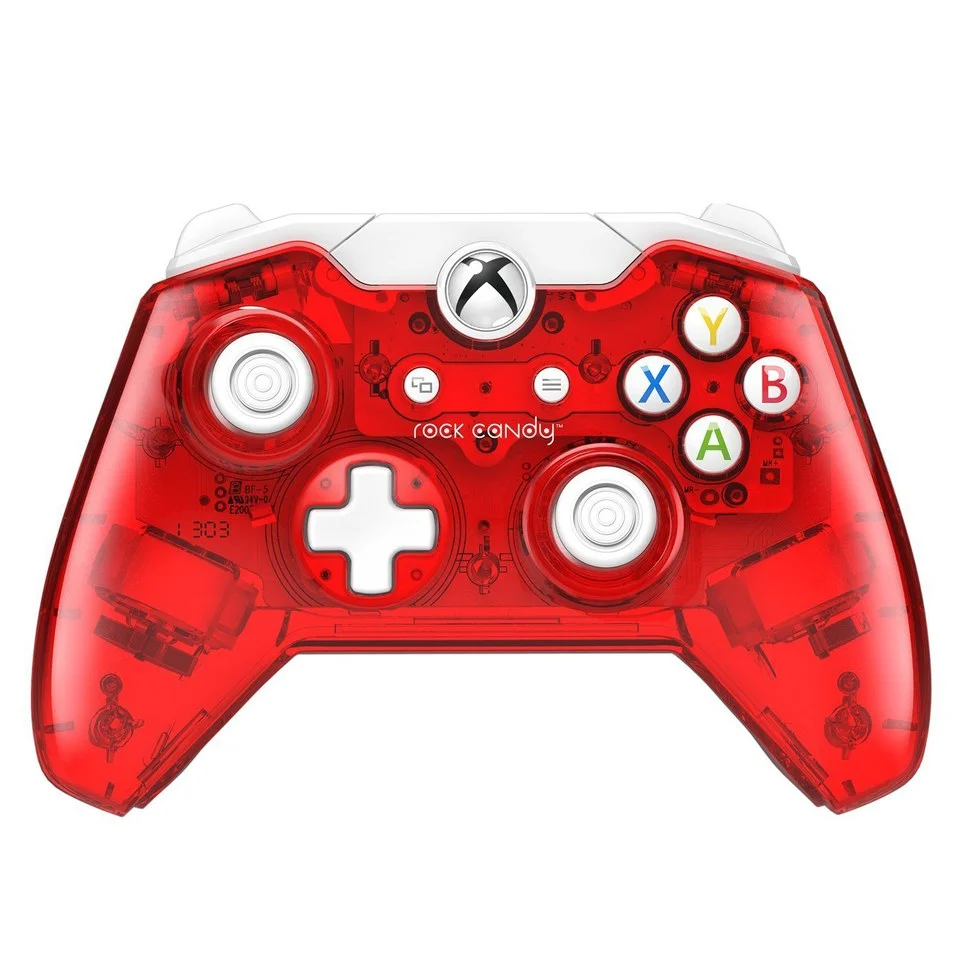 Rock Candy Red Wired Xbox One Controller Image 1