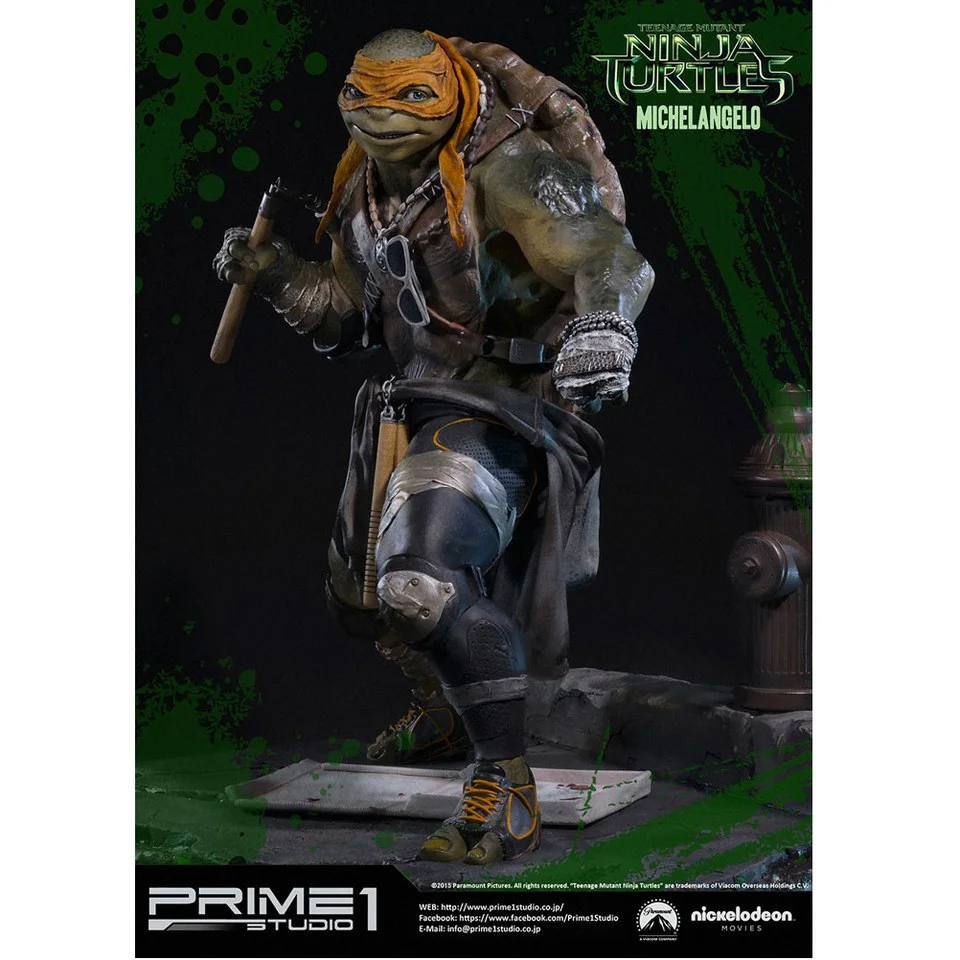 Teenage Mutant Ninja Turtles Michelangelo Museum Master Line Statue Image 1