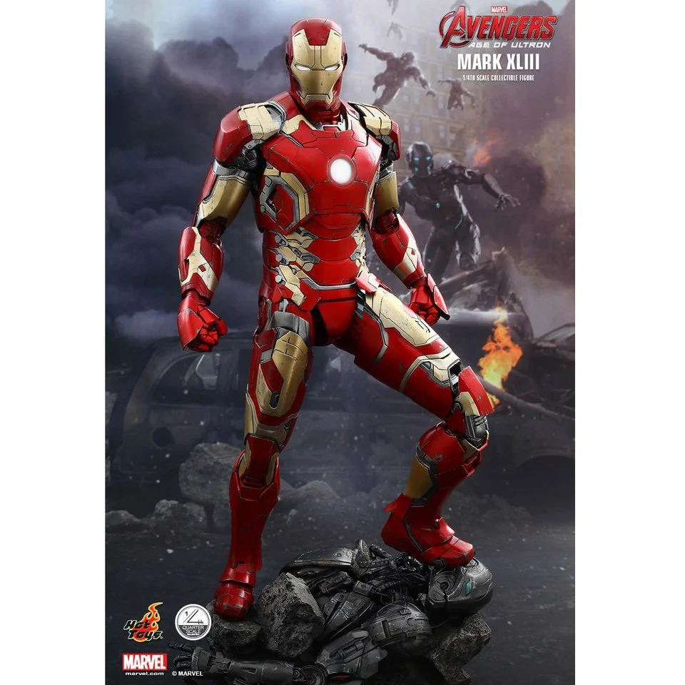 Hot Toys Marvel Age Of Ultron Iron Man Mark XLIII 1:4 Scale Figure Image 1