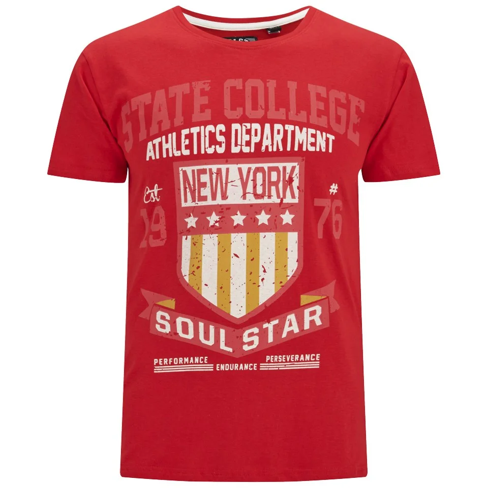 Soul Star Men's Falgone T-Shirt - Red - S - Red Image 1