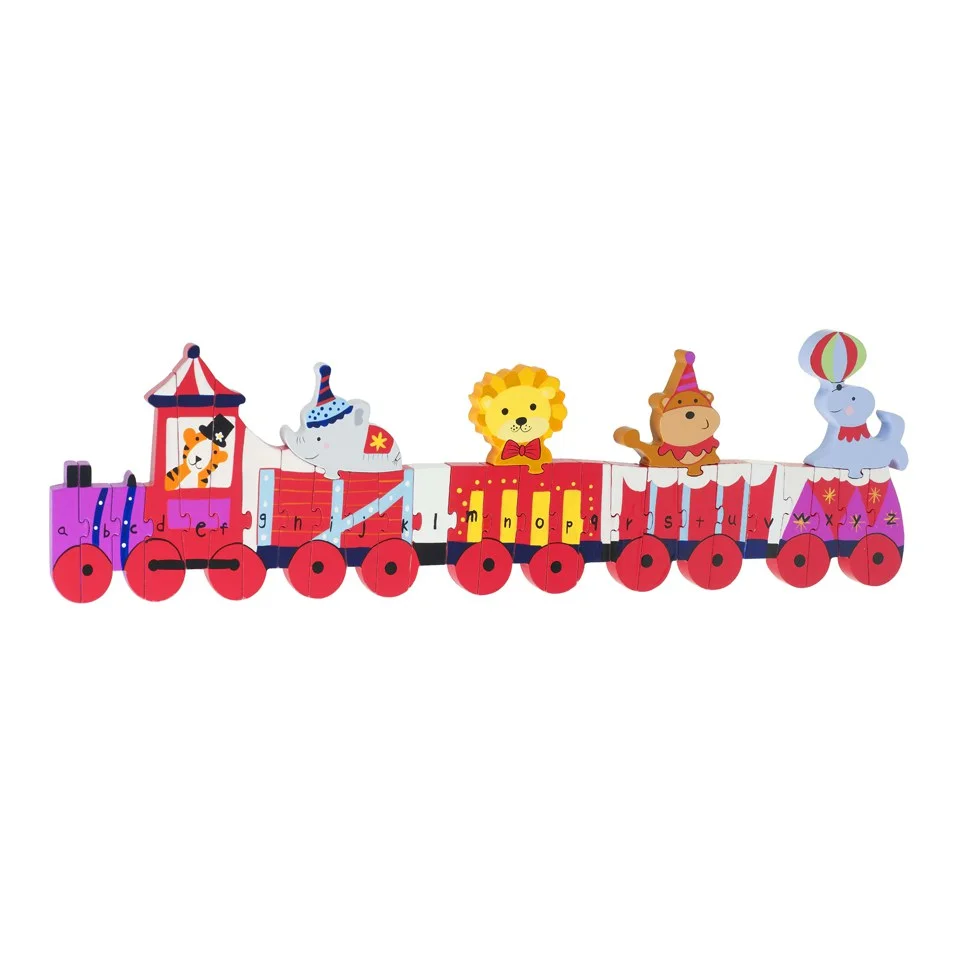 Orange Tree Toys Circus Alphabet Train Puzzle Image 1