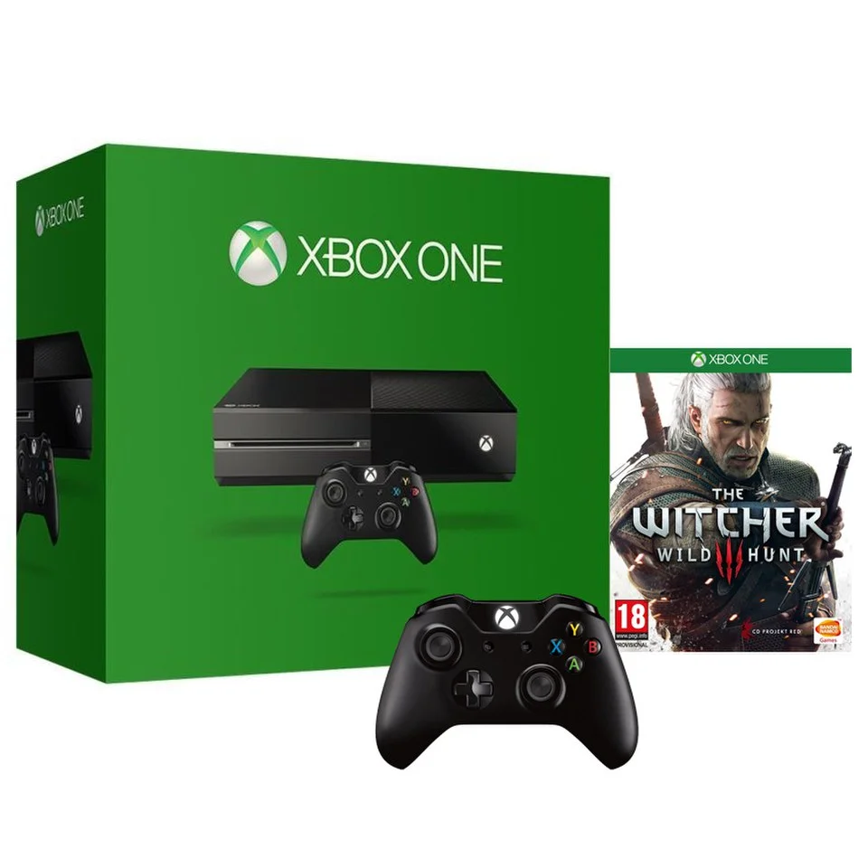 Xbox One Console - Includes The Witcher 3 & Wireless Controller Image 1