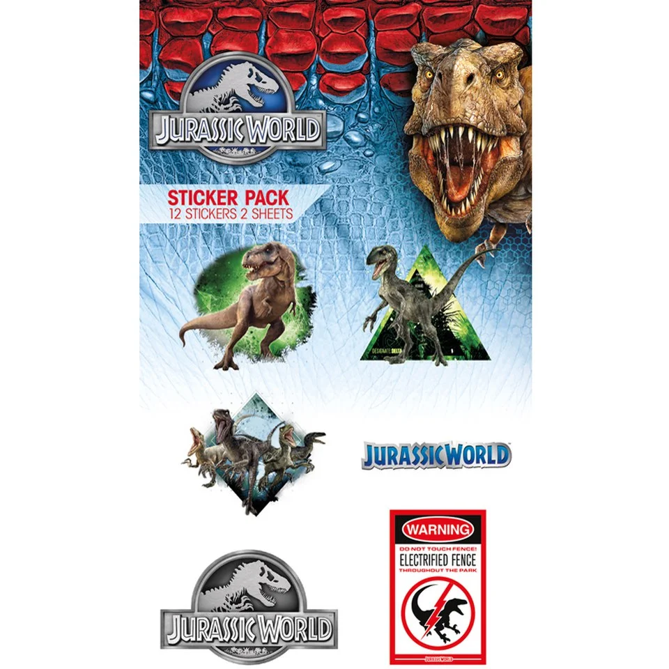 Jurassic World Mix Vinyl - Sticker Pack Image 1