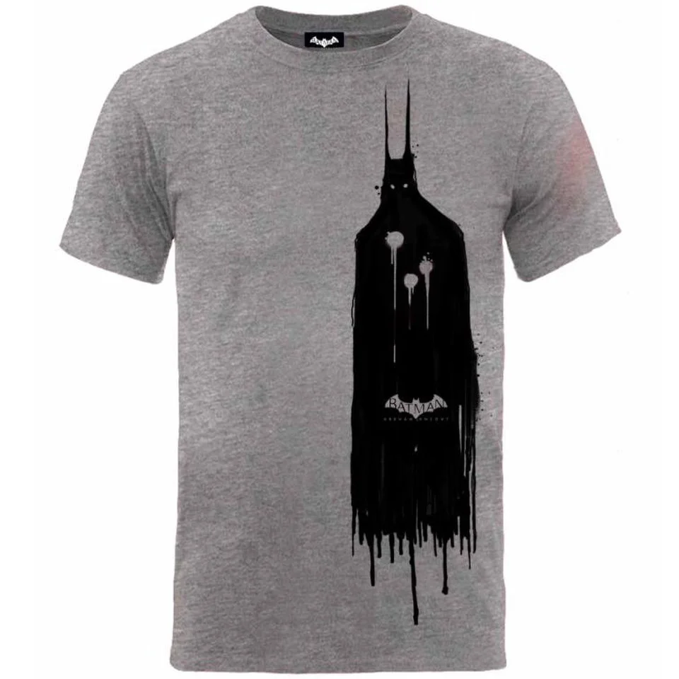 DC Comics Men's Batman Arkham Knight Sketch T-Shirt - Grey - S - Grey Image 1