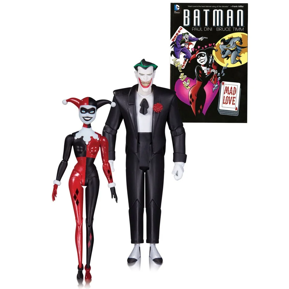DC Collectibles DC Comics Batman The Animated Series Joker and Harley Quinn Made Love 2-Pack Action Figures Image 1