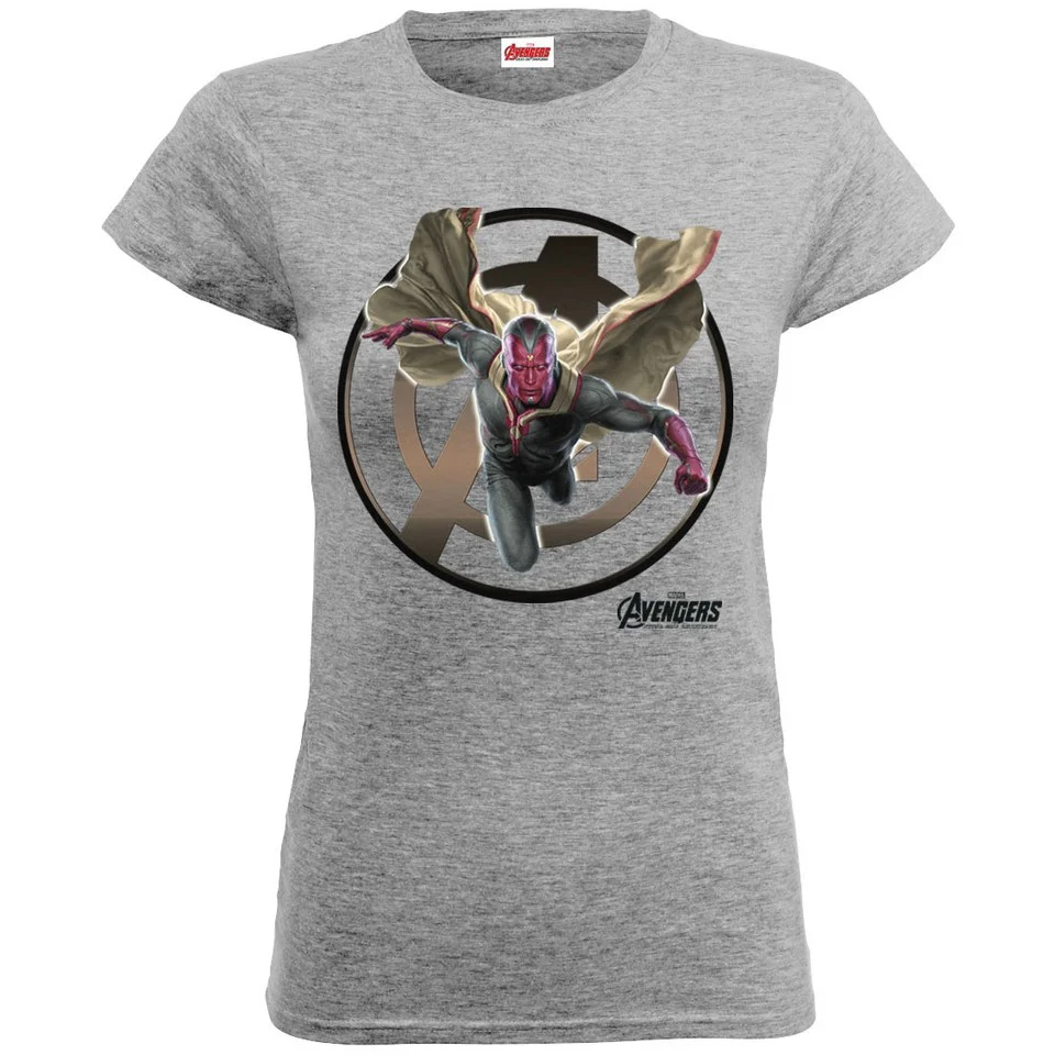 Marvel Women's Avengers Age of Ultron Vision T-Shirt - Heather Grey - S - Grey Image 1