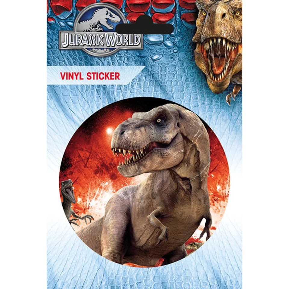 Jurassic World T-Rex Vinyl Sticker Image 1