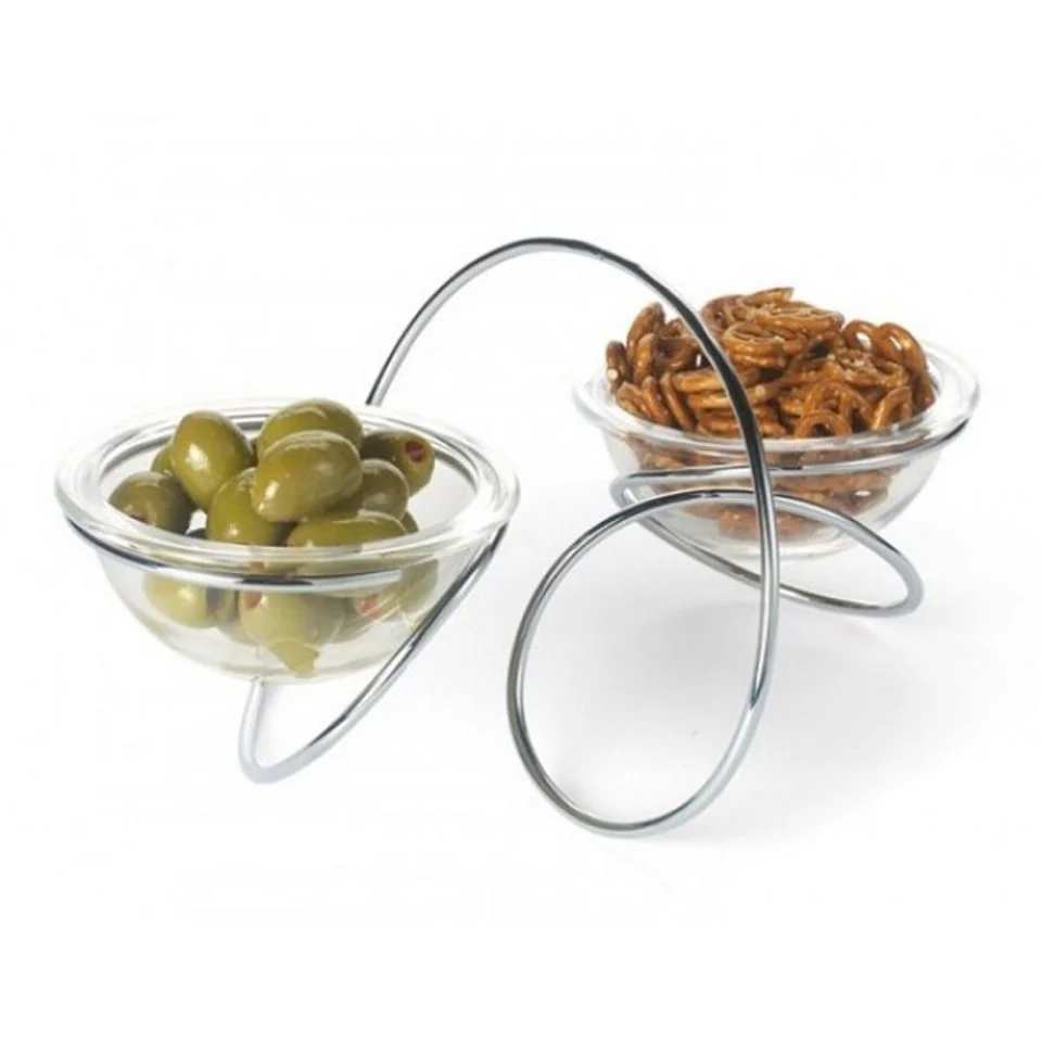 Black and Blum Double Loop Bowl Image 1