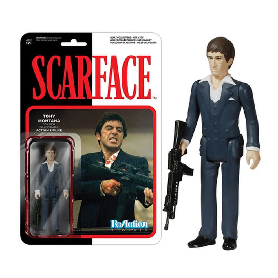 ReAction Scarface Tony Montana 3 3/4 Inch Action Figure Image 1