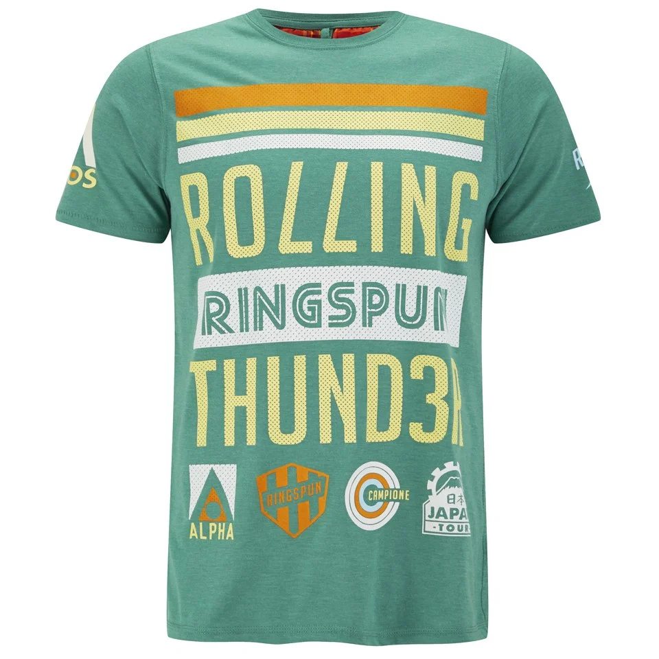 Ringspun Men's Smoke T-Shirt - Green Marl - S - Green Image 1