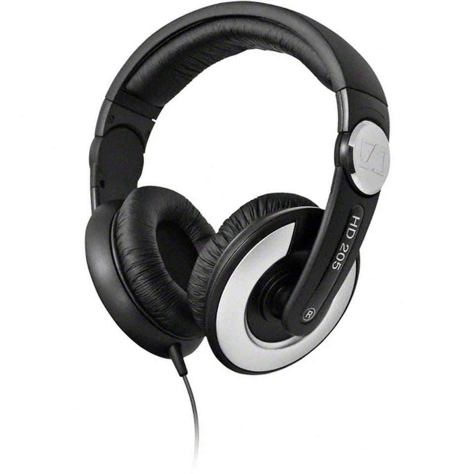 Sennheiser HD 205-II Over Ear Headphones - Black/Silver Image 1