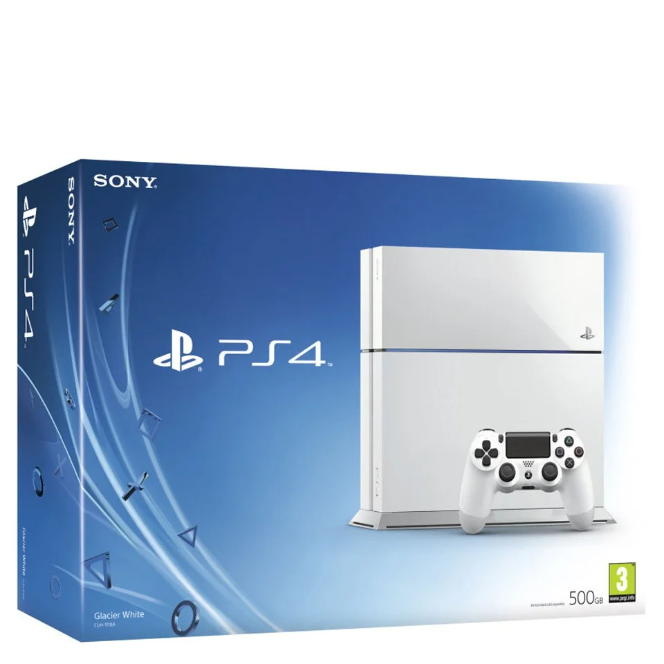 Sony PlayStation 4 500GB Console in White - Grade A Refurb Image 1