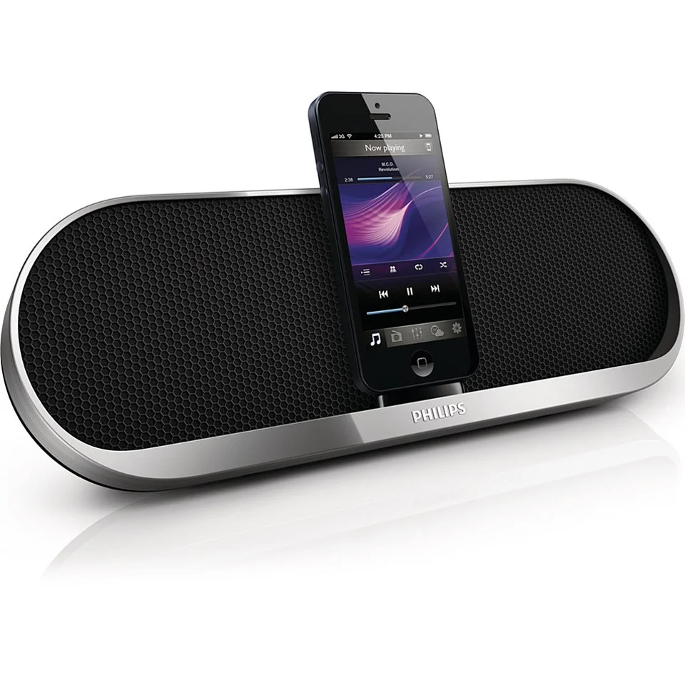 Philips DS7580/10 Docking Speaker - Silver Image 1