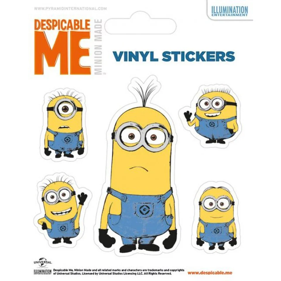Despicable Me Illustrated Minion - Sticker Image 1