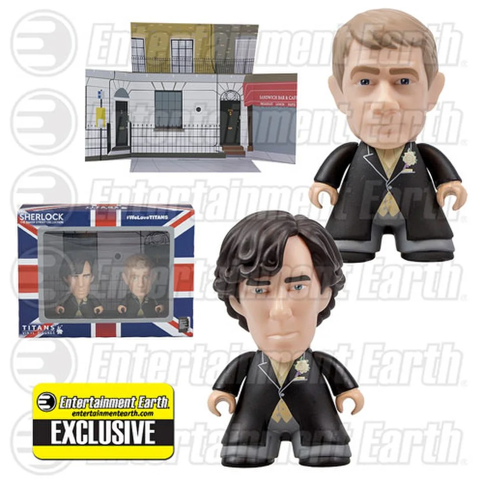 Sherlock Titans Sherlock and John Wedding Suit Entertainment Earth 2-Pack Mini-Figure Set Image 1