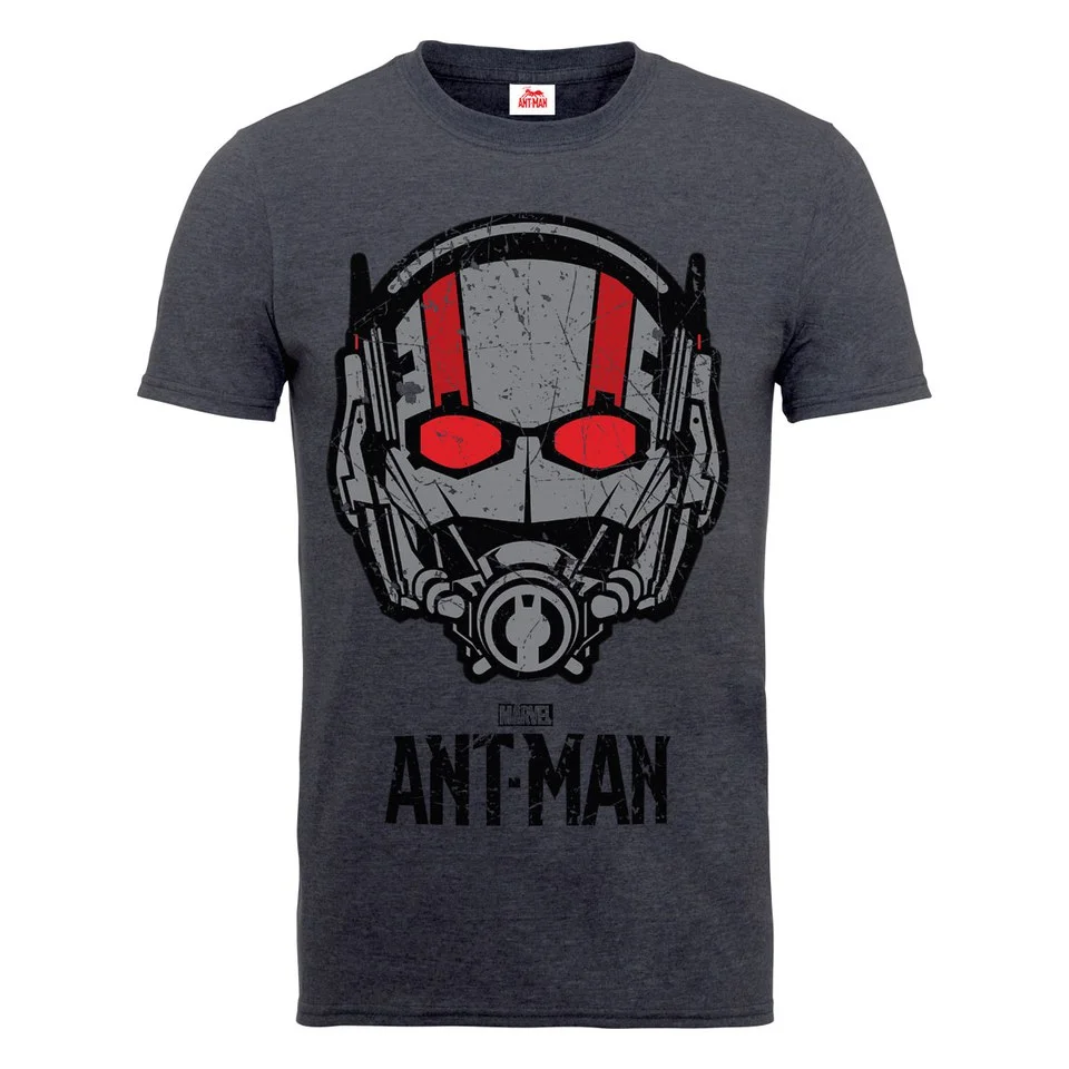 Marvel Men's Ant Man Helmet T-Shirt - Dark Heather - S - Grey Image 1
