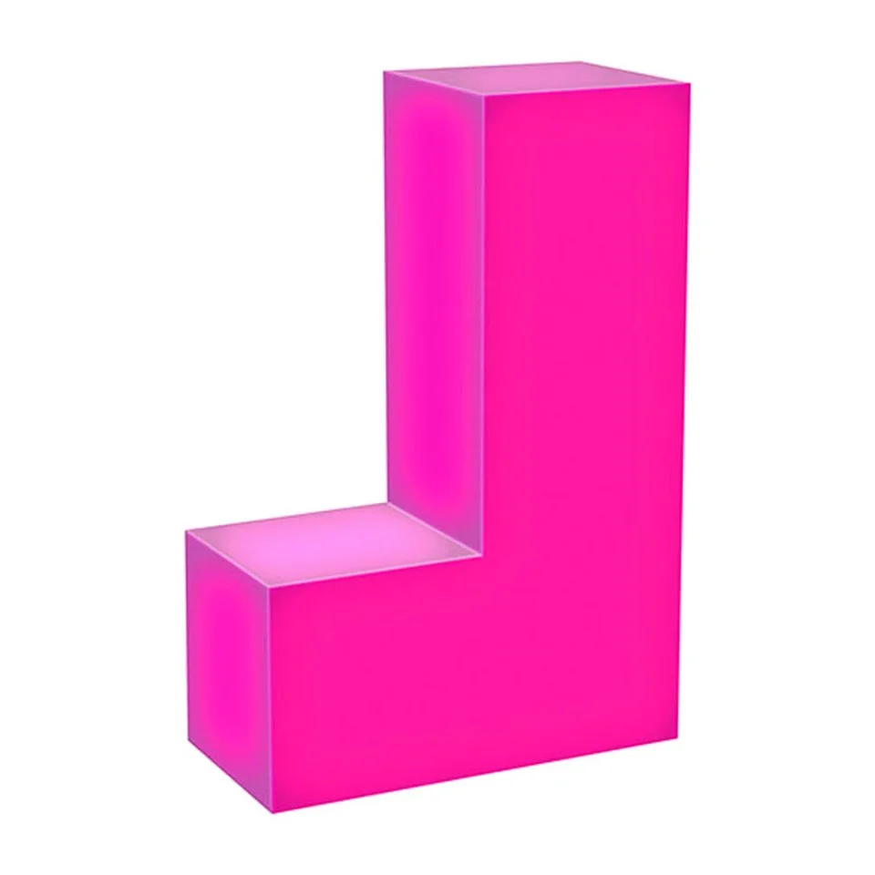 Tetris J Tetrimino Light Sculpture Image 1