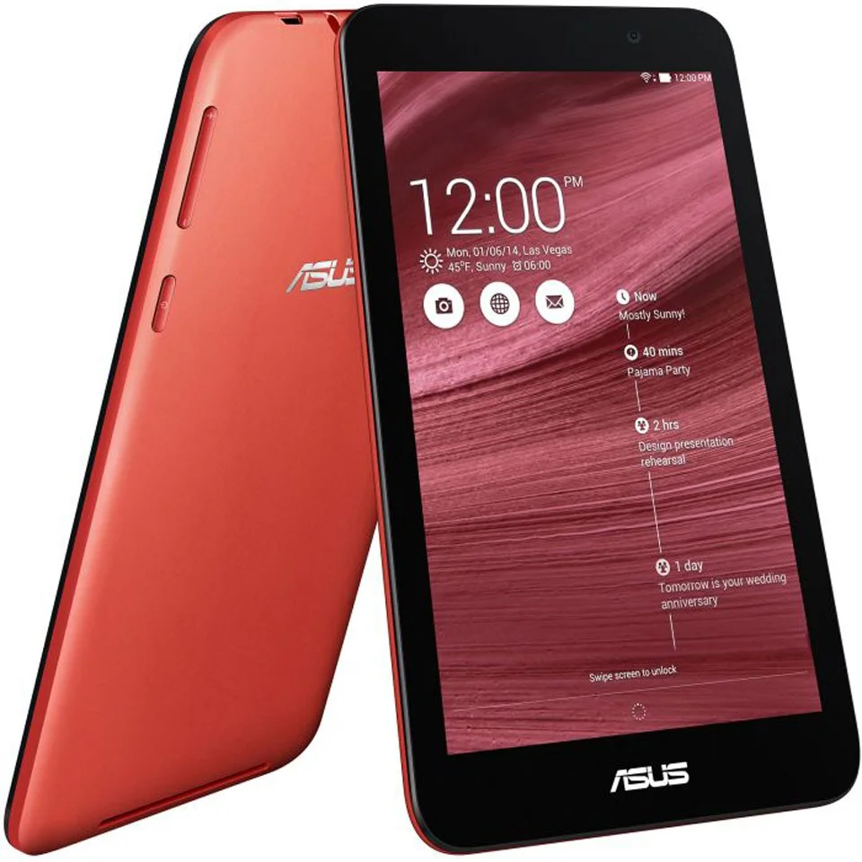 ASUS MeMO Pad 7 Inch Tablet ME176CX (16GB Storage, Intel Atom, 1.86GHz) - Red - Grade A Refurb Image 1