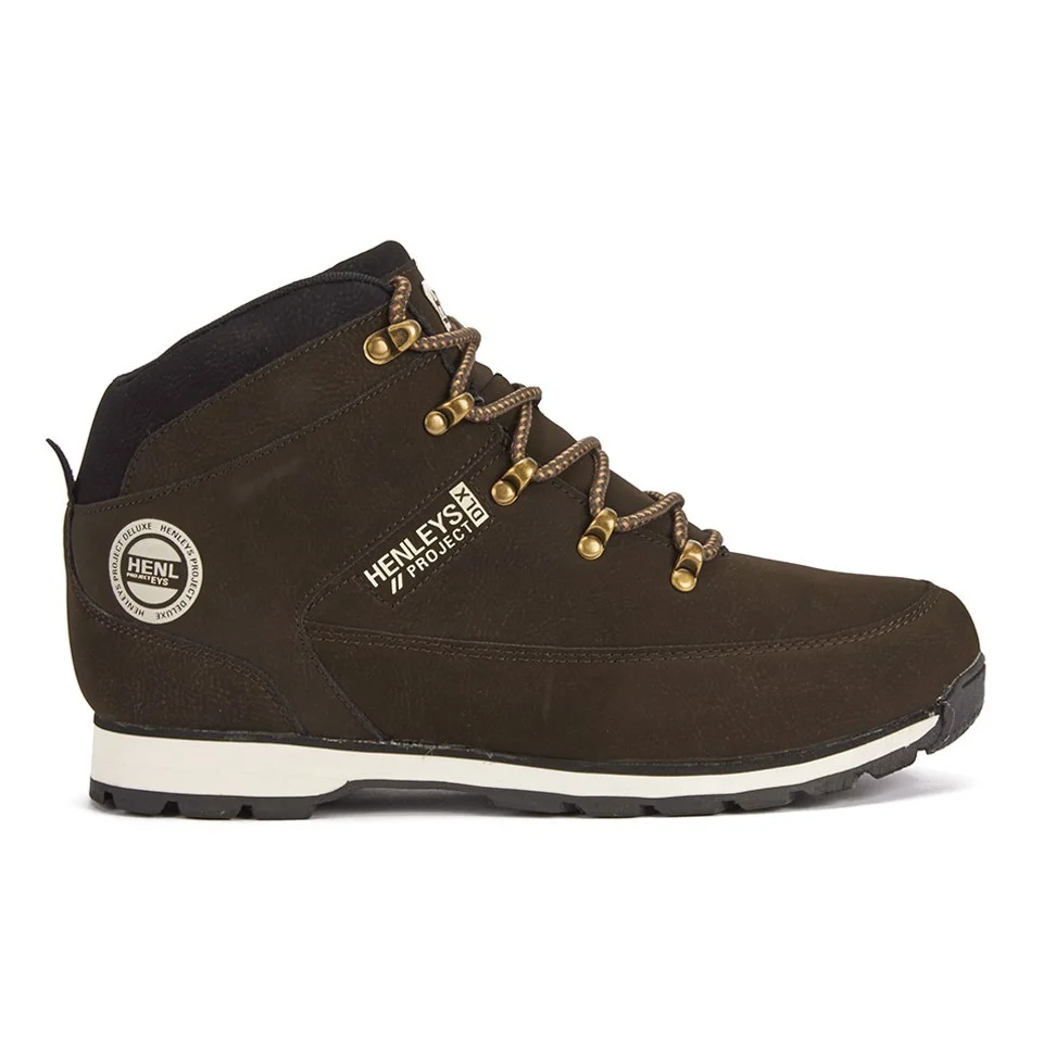 Henleys Men's Hiker Boots - Brown - UK 7 - Brown Image 1